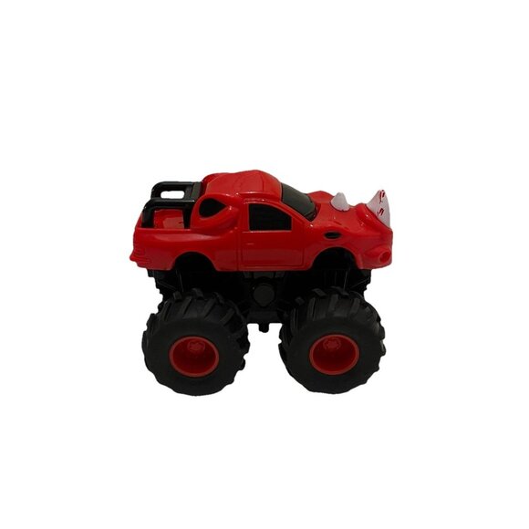 NKOK DINOSAUR MONSTER TRUCKS PUSH AND GO CLIMBER Rhino TOY TRUCK 2021 Red - Picture 1 of 8